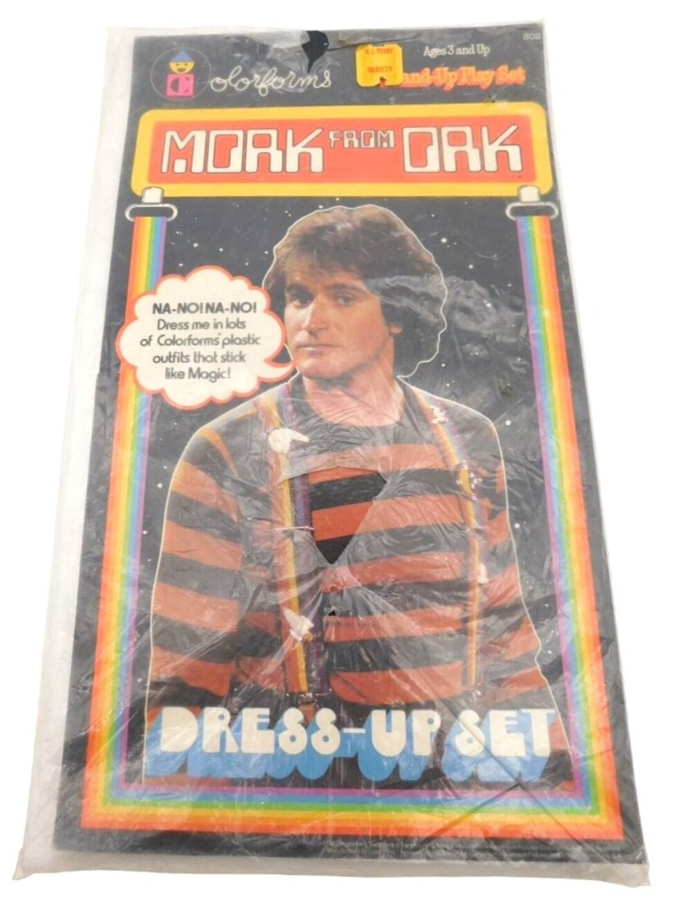 Mork From Ork Colorforms Dress Up Play Set Ages 3+ Vintage Sealed 1979 Mindy